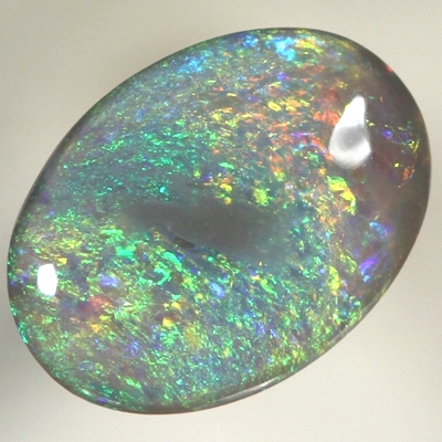 SOLID SEMI BLACK OPAL Bright sparkling Pinfire pattern